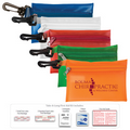 7 Piece Take-A-Long First Aid Kit Vinyl Zipper Pouch (4 7/8"x3 1/8")